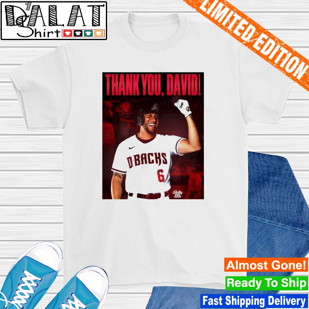 Arizona Diamondbacks Thank You David Peralta Shirt t-shirt by