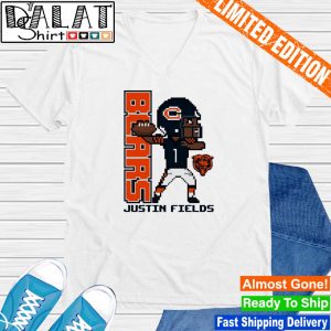 Justin Fields Chicago Bears Youth Pixel Player 2.0 shirt, hoodie