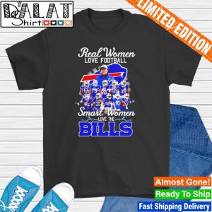 Buy Real Women Love Football smart Women Love The Bills Shirt For Free  Shipping CUSTOM XMAS PRODUCT COMPANY