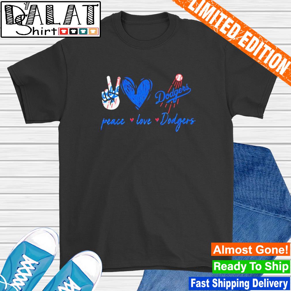 Peace Love Dodgers Vin Scully Shirt - Limotees