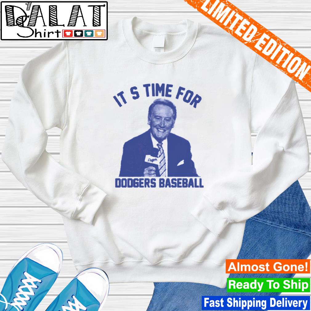 Premium vin Scully It's Time For Dodgers Baseball shirt - Dalatshirt