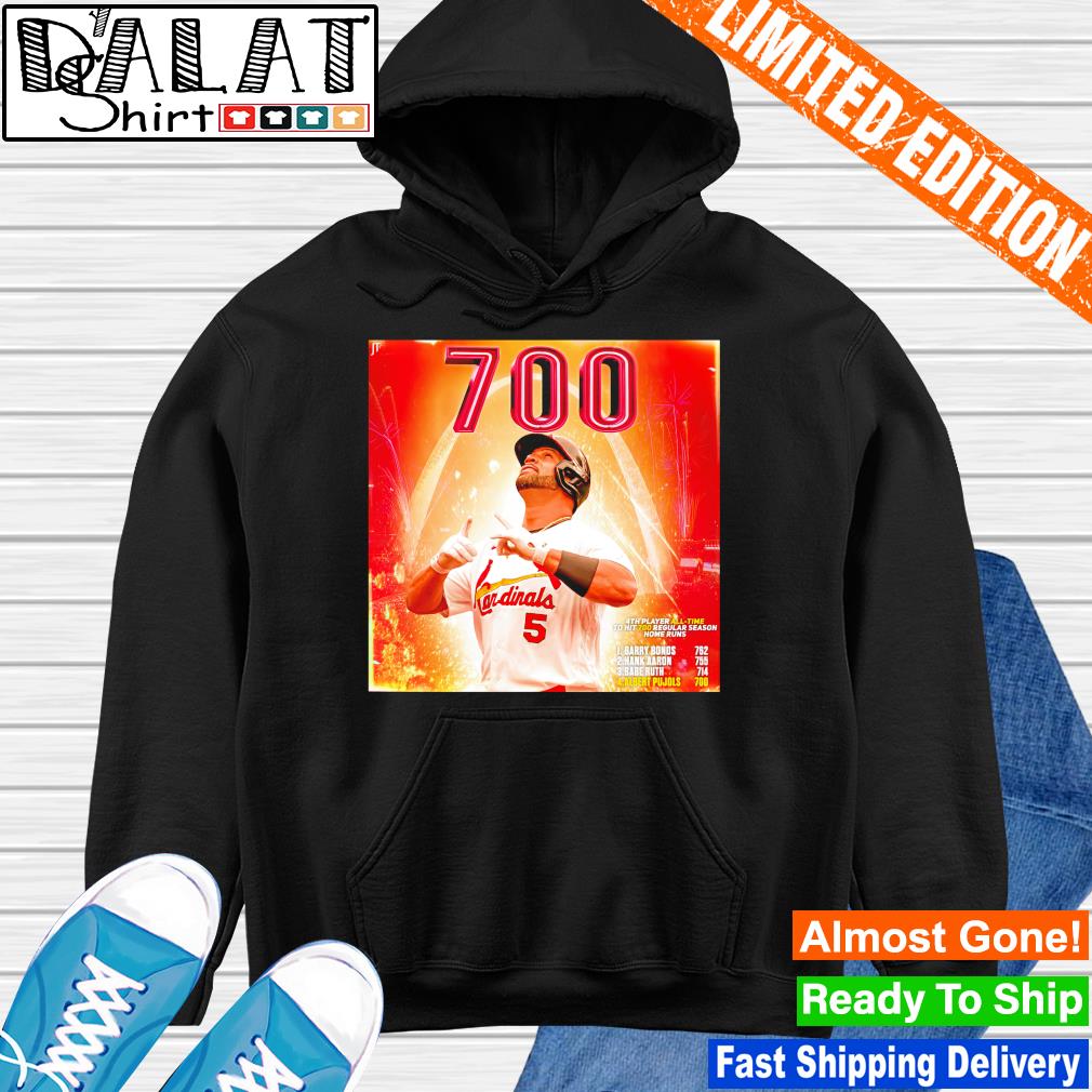 Official homerun club albert pujols 700 shirt, hoodie, sweater, long sleeve  and tank top