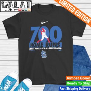 Nike Albert Pujols St. Louis Cardinals 700 Home Runs Milestone 4th All Time  Leader shirt - Limotees