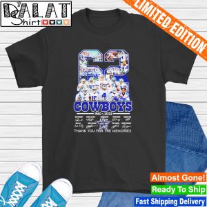 Dallas Cowboys 62 anniversary 1960-2022 Black t-shirt |