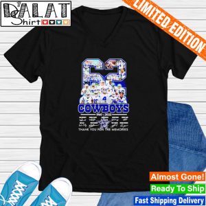 Dallas Cowboys 62 anniversary 1960-2022 Black t-shirt |