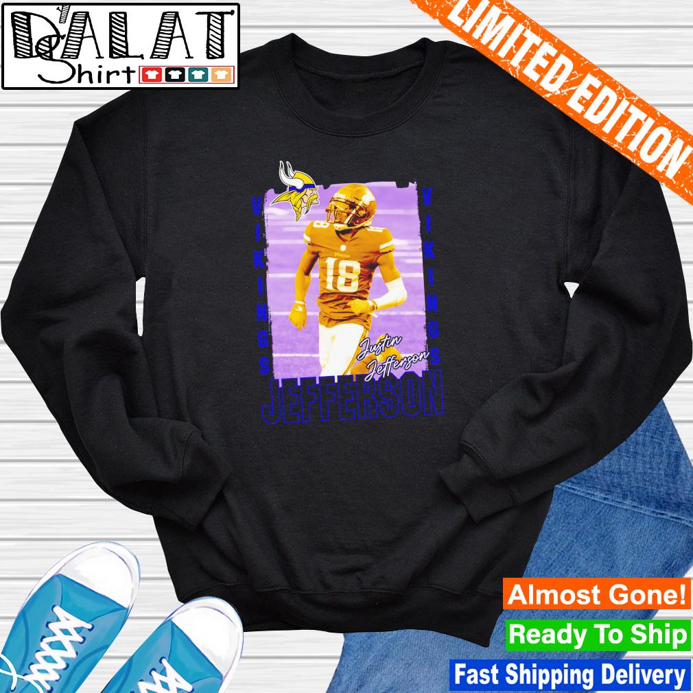 Justin Jefferson Minnesota Vikings art poster shirt, hoodie, sweater, long  sleeve and tank top