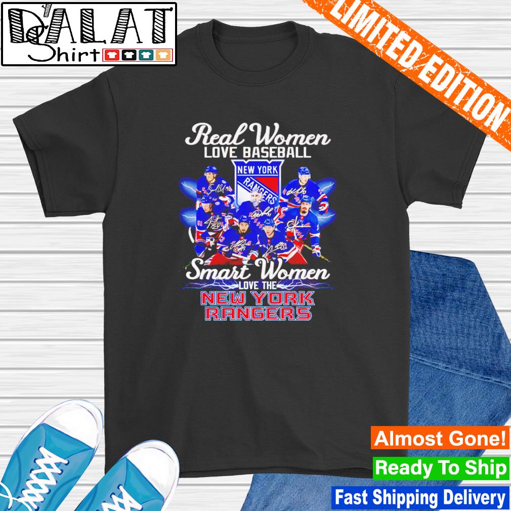 Real Women Love Baseball Smart Women Love The Rangers Tee Shirt - Nvamerch