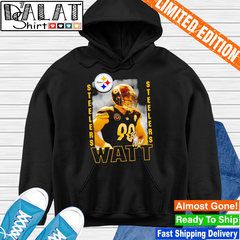 T.J. Watt Pittsburgh Steelers Play Action Graphic signature shirt -  Dalatshirt