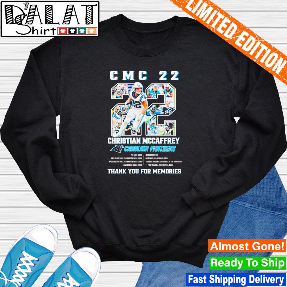 Carolina Panthers Thank you CMC christian MCCaffrey signatures shirt,  hoodie, sweater, long sleeve and tank top