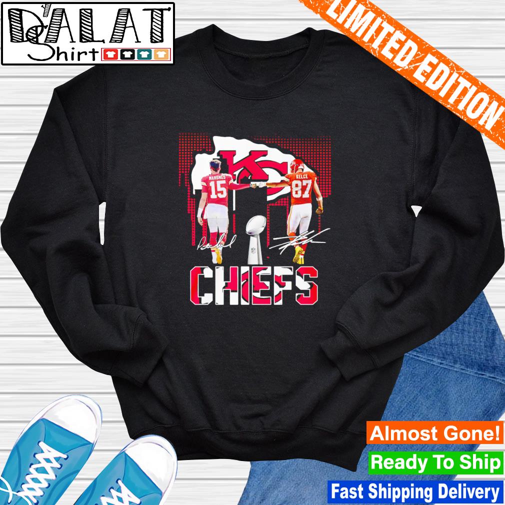 Funny patrick Mahomes and Travis Kelce Kansas City Chiefs signed T-Shirt,  hoodie, sweater, long sleeve and tank top