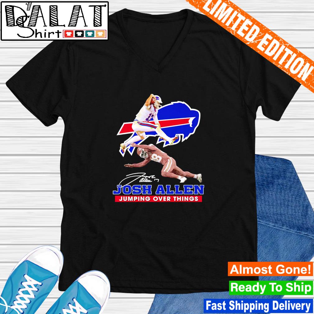 Buffalo Bills Josh Allen Jumping Over Things Signature Long Sleeve