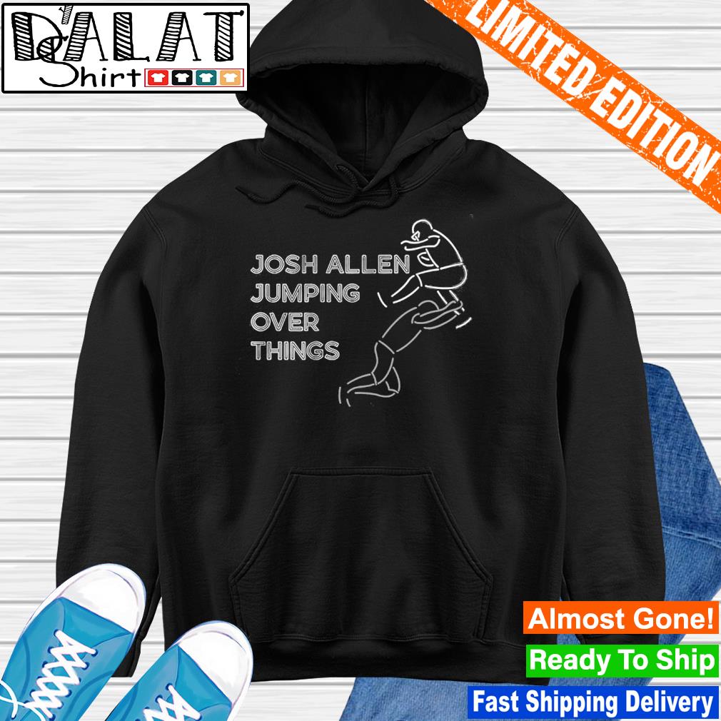 JOSH ALLEN JUMPING OVER THINGS - NEON HURDLE SHIRT Josh Allen