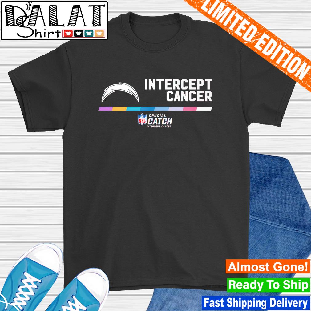 Los Angeles Chargers NFL Crucial Catch Intercept Cancer shirt - Dalatshirt