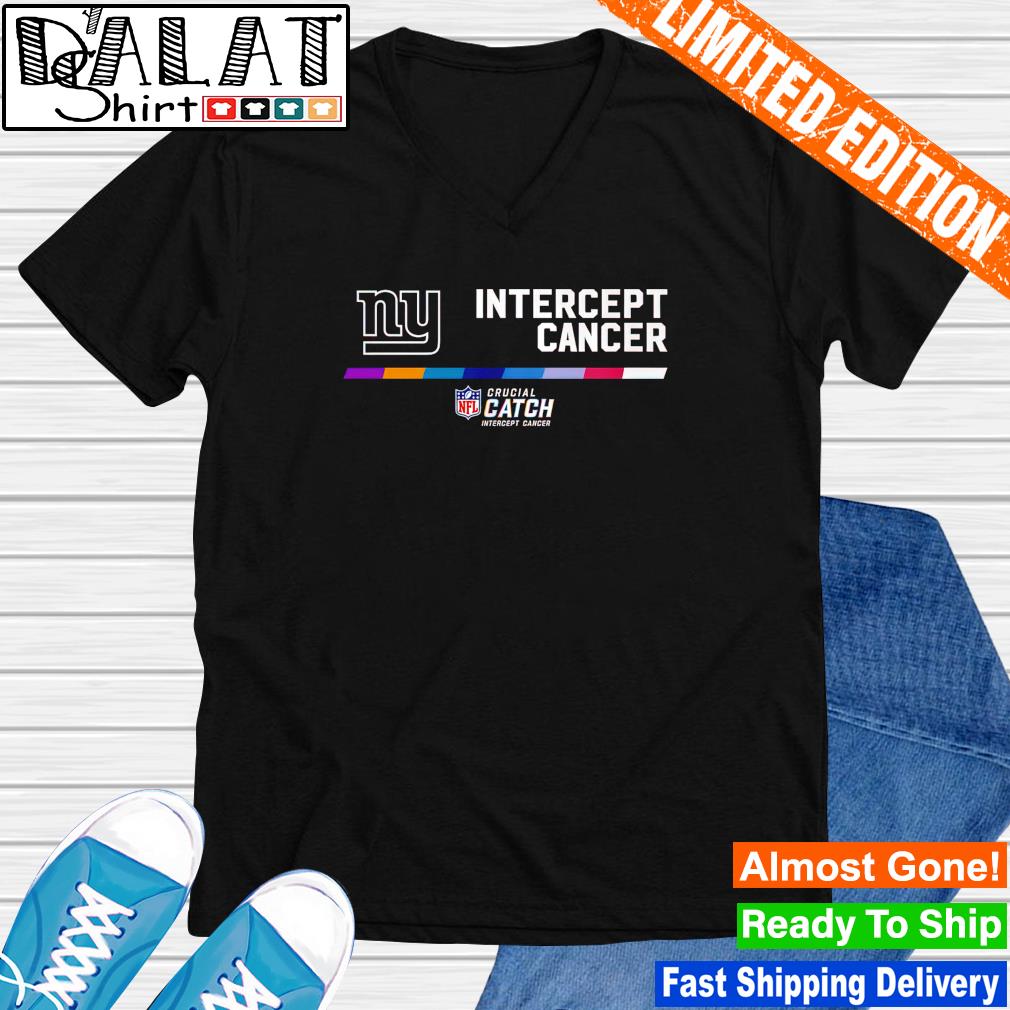 New York Giants NFL Crucial Catch Intercept Cancer shirt - Dalatshirt