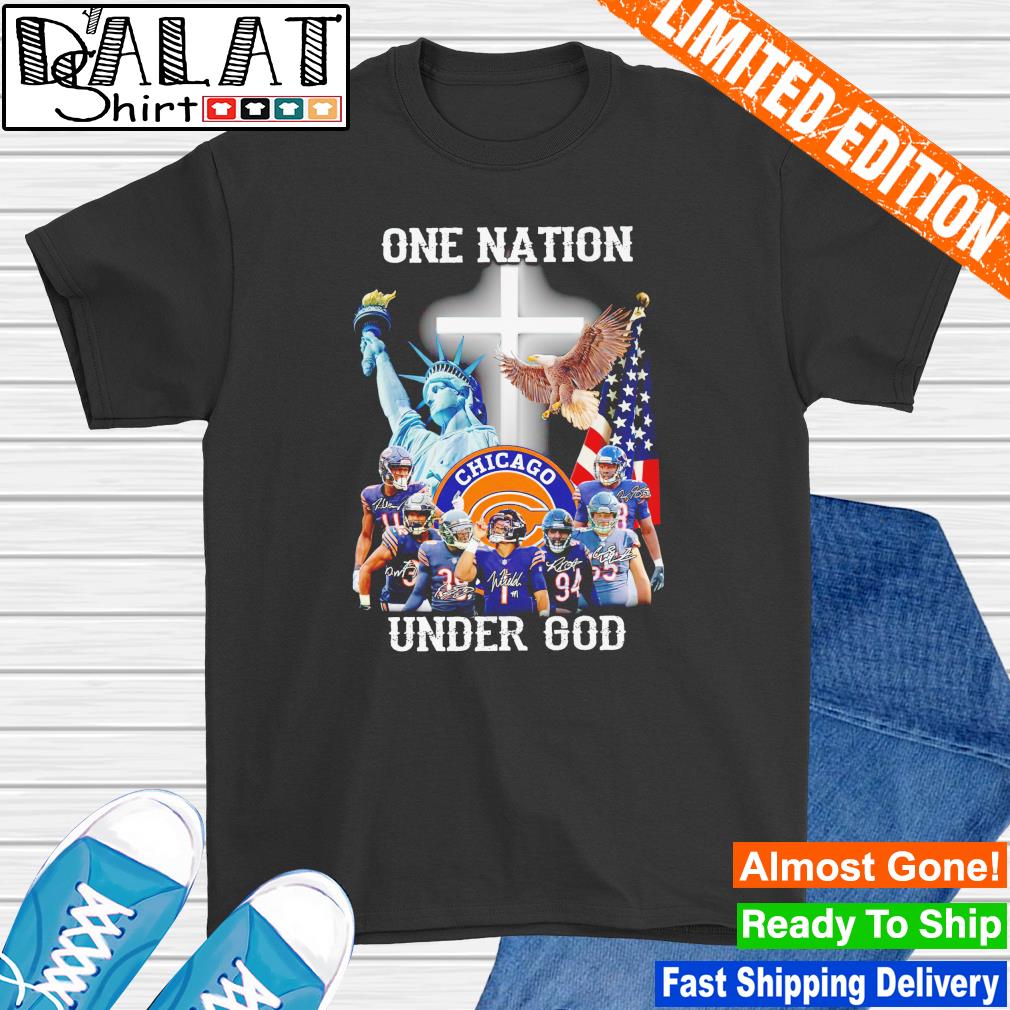 One Nation Under God Chicago Bears Tee Design 3D T Shirts For Mens -  Freedomdesign