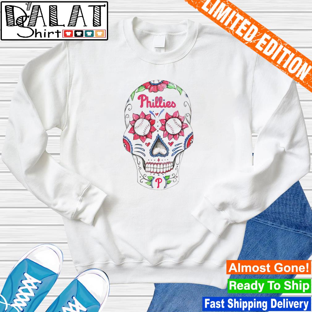 Sugar Skull Philadelphia Phillies baseball shirt, hoodie, sweater