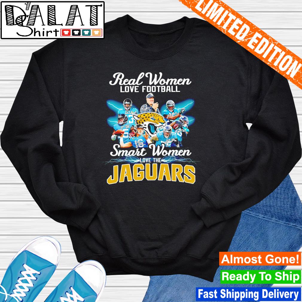 Jacksonville Jaguars Real Women Love Football Smart Women Love The Jaguars  Heart Diamonds Shirt, hoodie, sweater, long sleeve and tank top