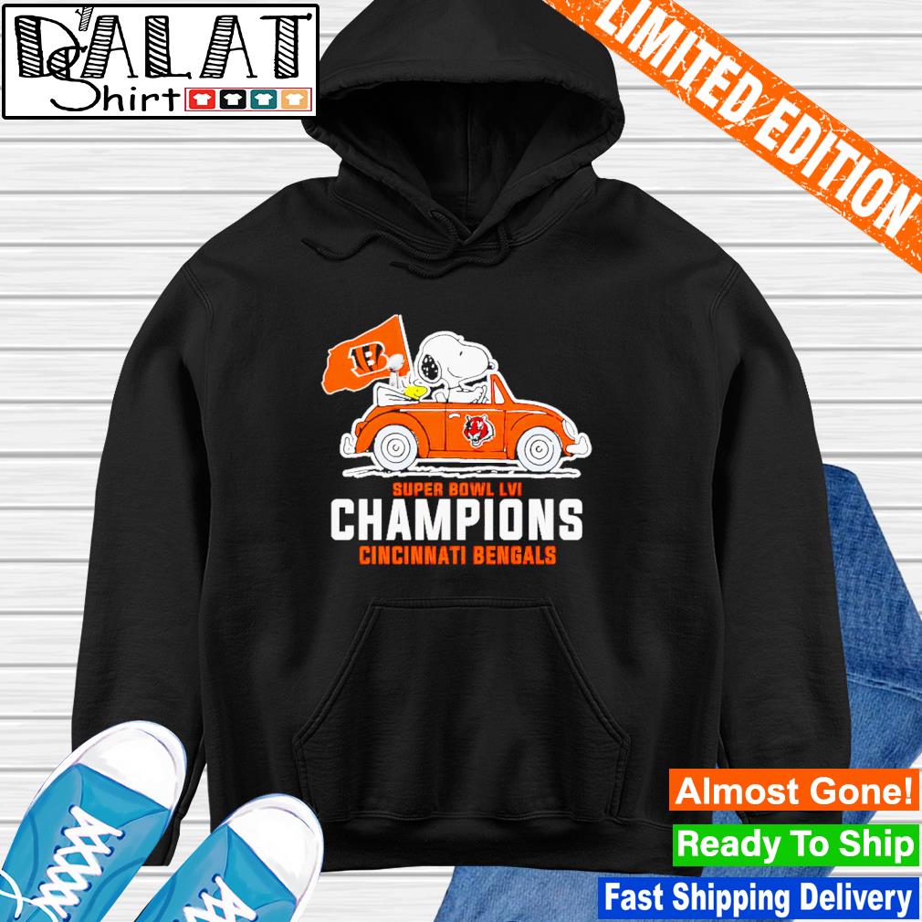 Snoopy Super Bowl Lvi Champions Cincinnati Bengals Shirt, hoodie