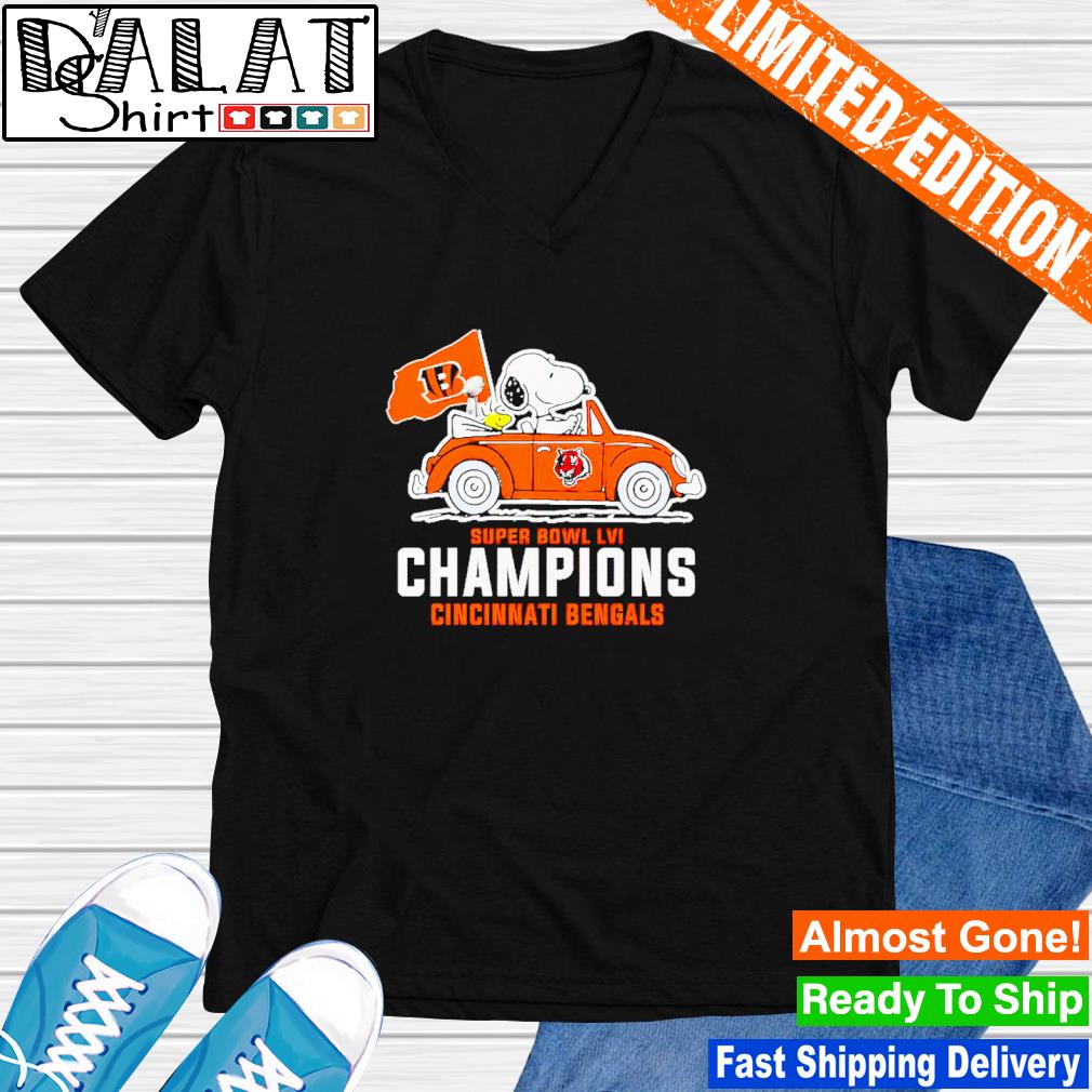 Snoopy Super Bowl Lvi Champions Cincinnati Bengals Shirt