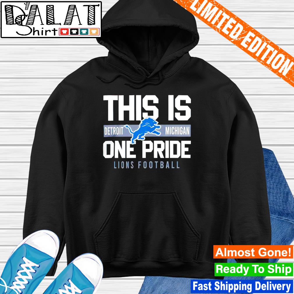 Detroit Lions this is one pride logo shirt, hoodie, sweater and v