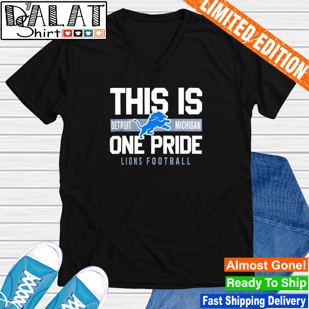 Detroit Lions this is one pride logo shirt, hoodie, sweater and v-neck t- shirt