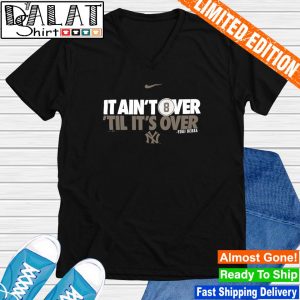 Yogi Berra It ain't over 'til it's over New York Yankees T-Shirt -  Peanutstee