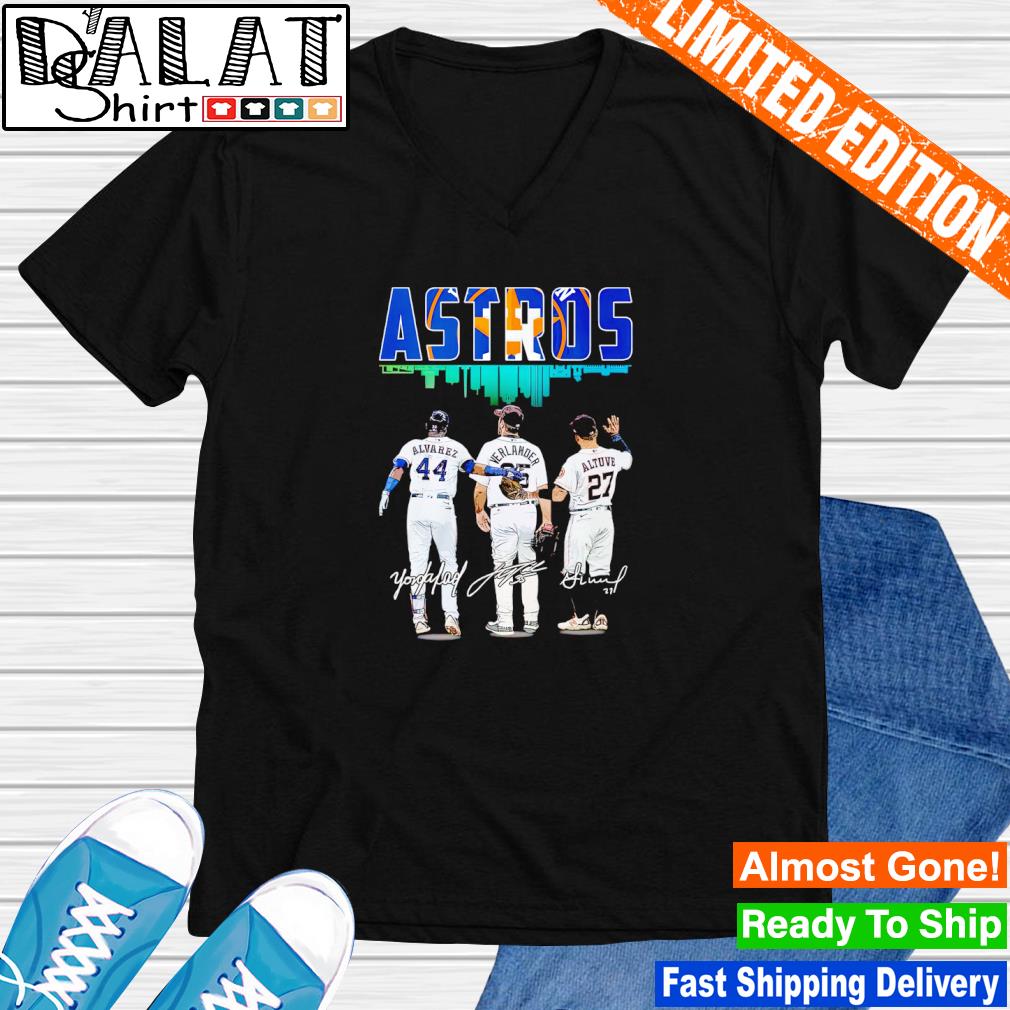 Astros T-Shirt Altuve Alvarez Verlander Signatures Houston Astros