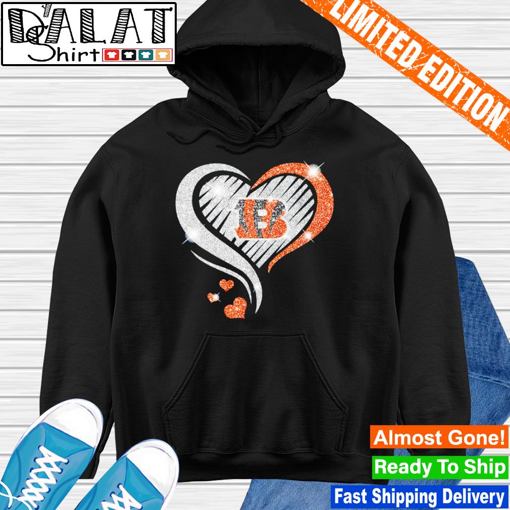 Cincinnati Bengals heart love diamond shirt - Dalatshirt