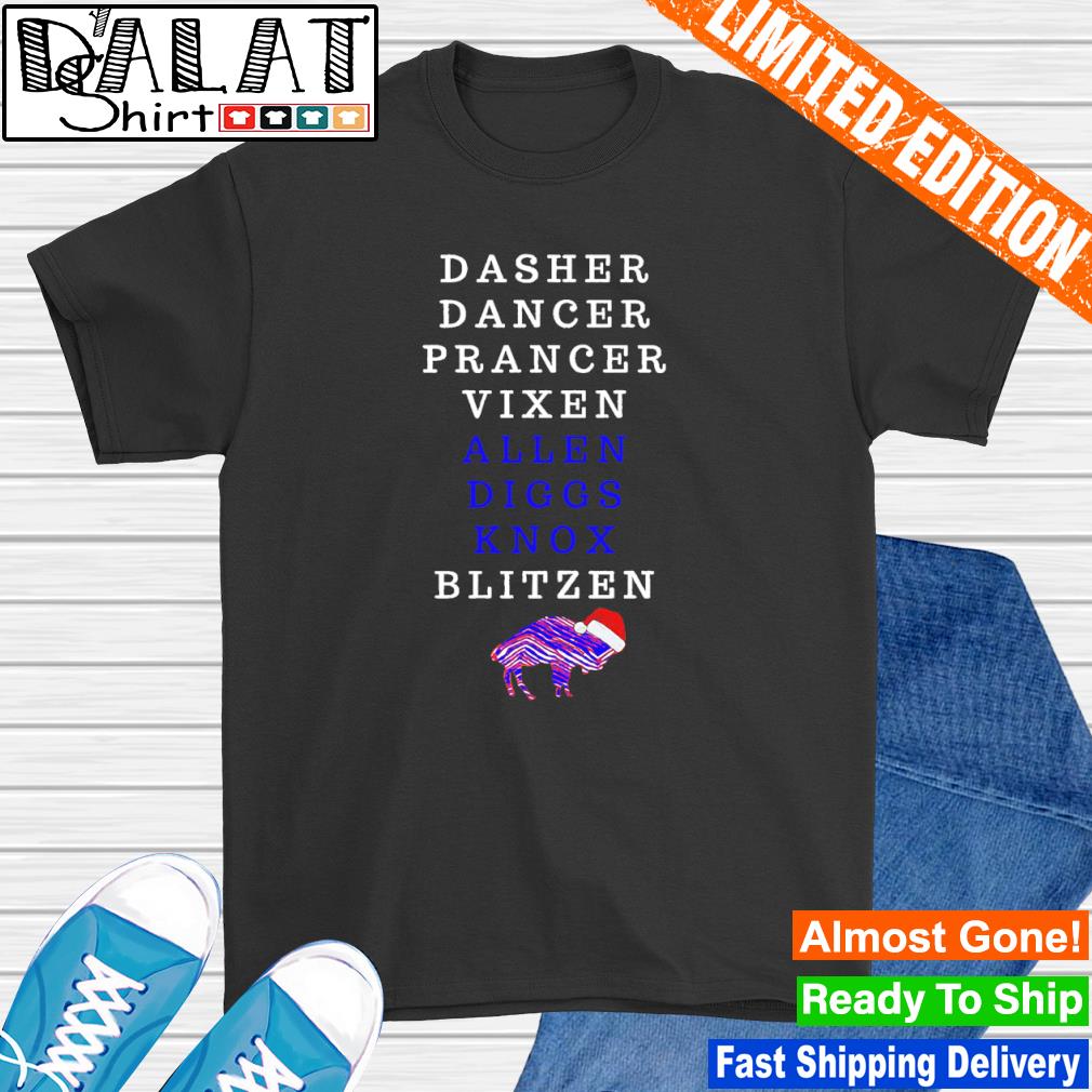 Dasher Dancer Prancer Vixen Allen Diggs Knox Blitzen shirt, hoodie