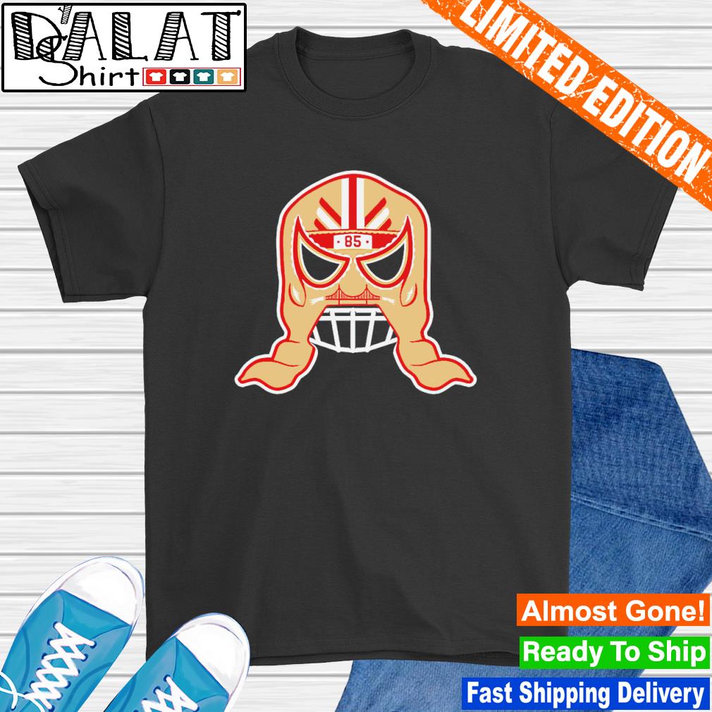 George Kittle Luchador Mask Portrait 49ers Shirt - Teexpace