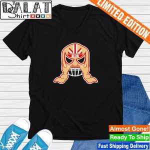 George Kittle: Lucha Mask, Red / Adult T-Shirt / 2XL - Pro Football - Red - Sports Fan Gear | BreakingT