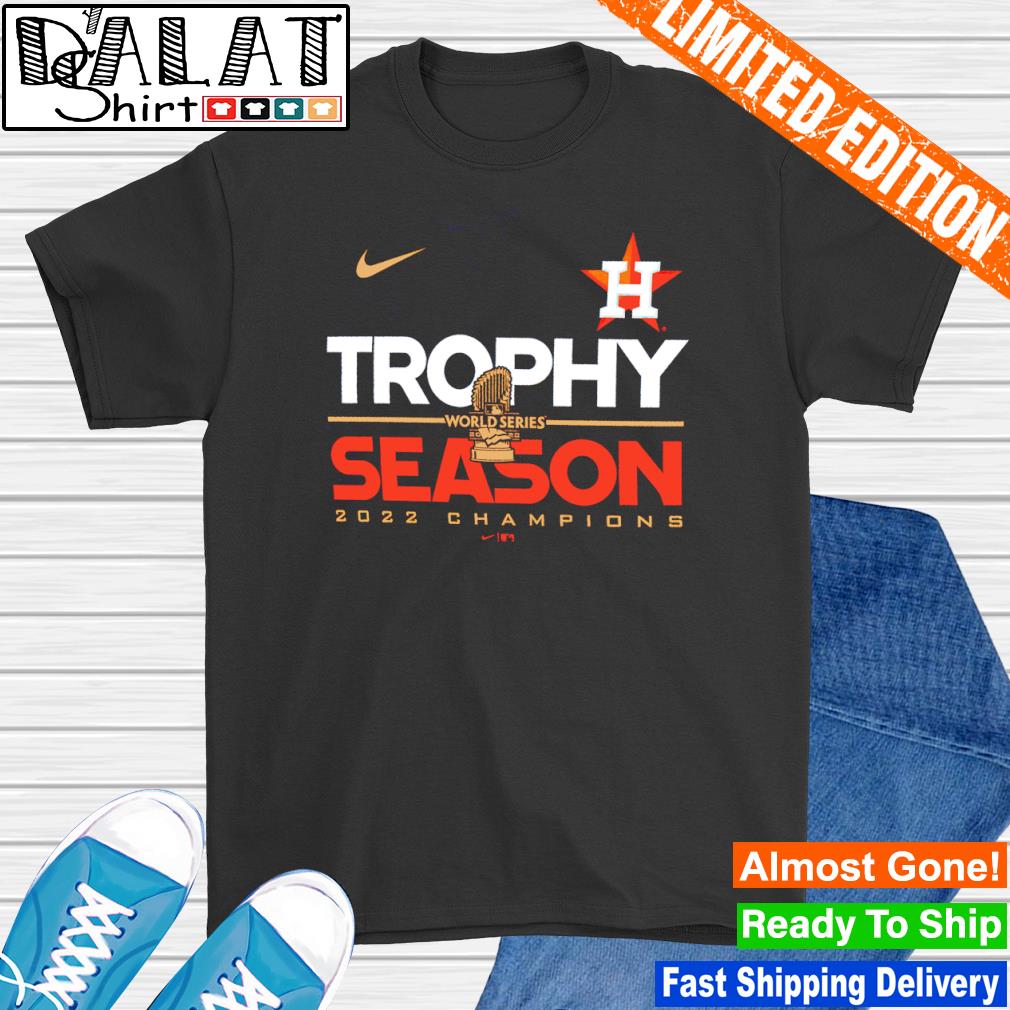 Houston Astros Nike 2022 World Series Champions Commissioner's Trophy  T-Shirt