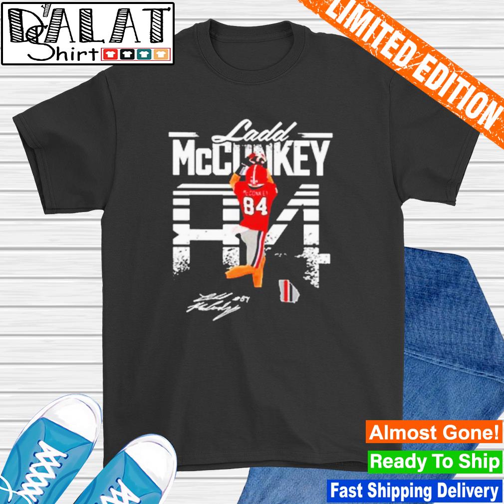 Georgia Football Ladd Mcconkey Superstar Pose Shirt - Limotees