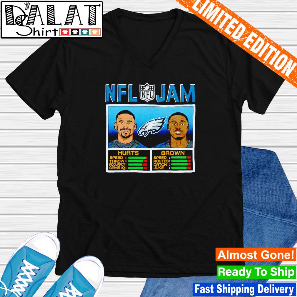 NFL Jam Eagles White and Brown shirt - Dalatshirt