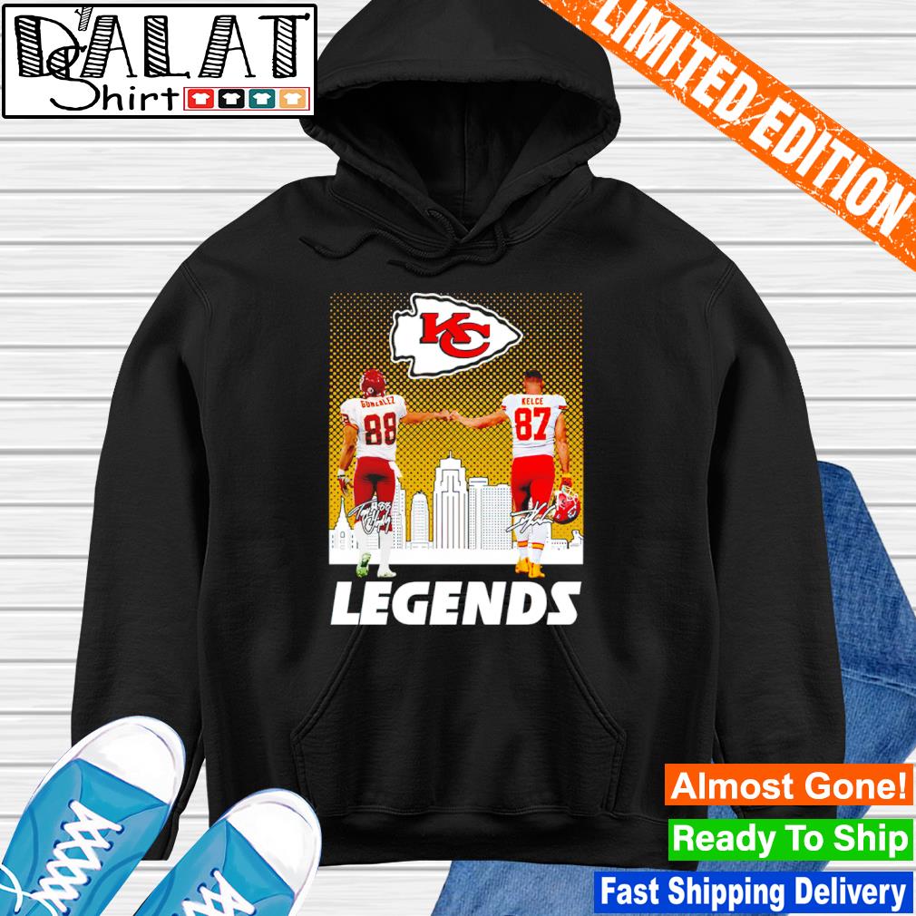 Kansas city Chiefs tony gonzalez travis kelce city signatures Shirt, hoodie,  sweater, long sleeve and tank top