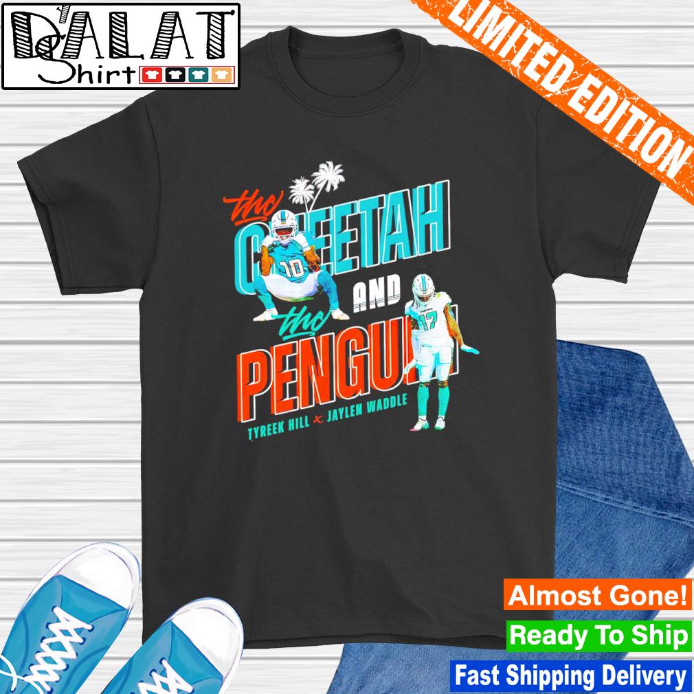 The Cheetah And The Penguin Miami Dolphins Unisex T-shirt - Teeruto