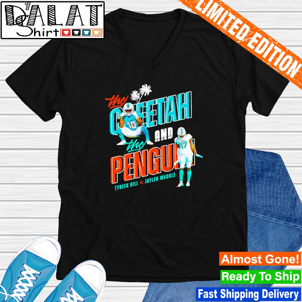 The Cheetah And The Penguin Miami Dolphins Unisex T-shirt - Teeruto