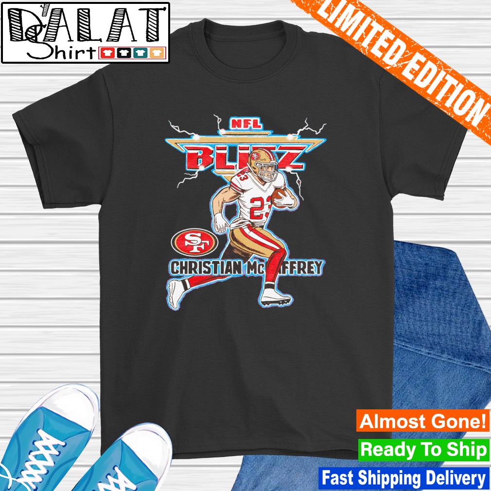 NFL Blitz 49ers Christian McCaffrey shirt, hoodie, sweater, long sleeve and  tank top