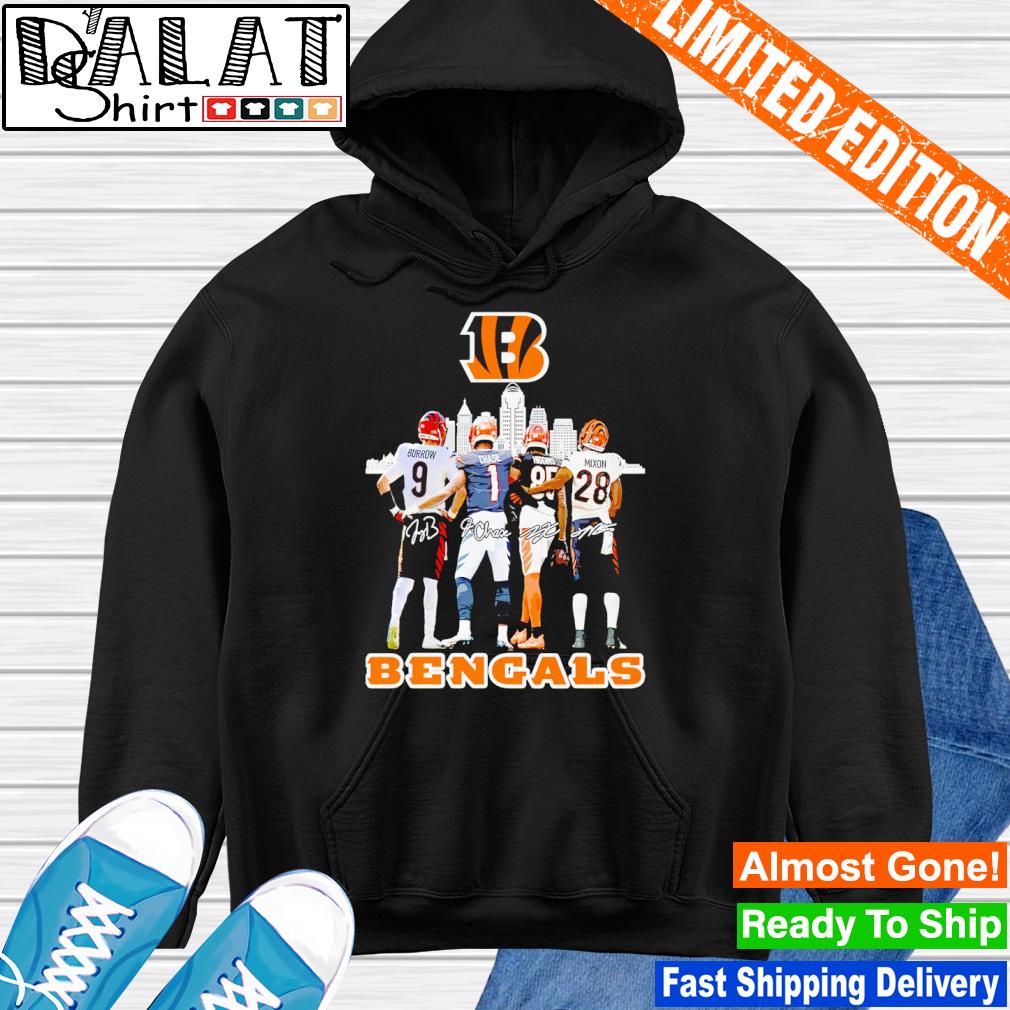 Who Dey Ja'Marr Chase Joe Burrow and Joe Mixon Cincinnati Bengals  signatures shirt, hoodie, sweater, long sleeve and tank top