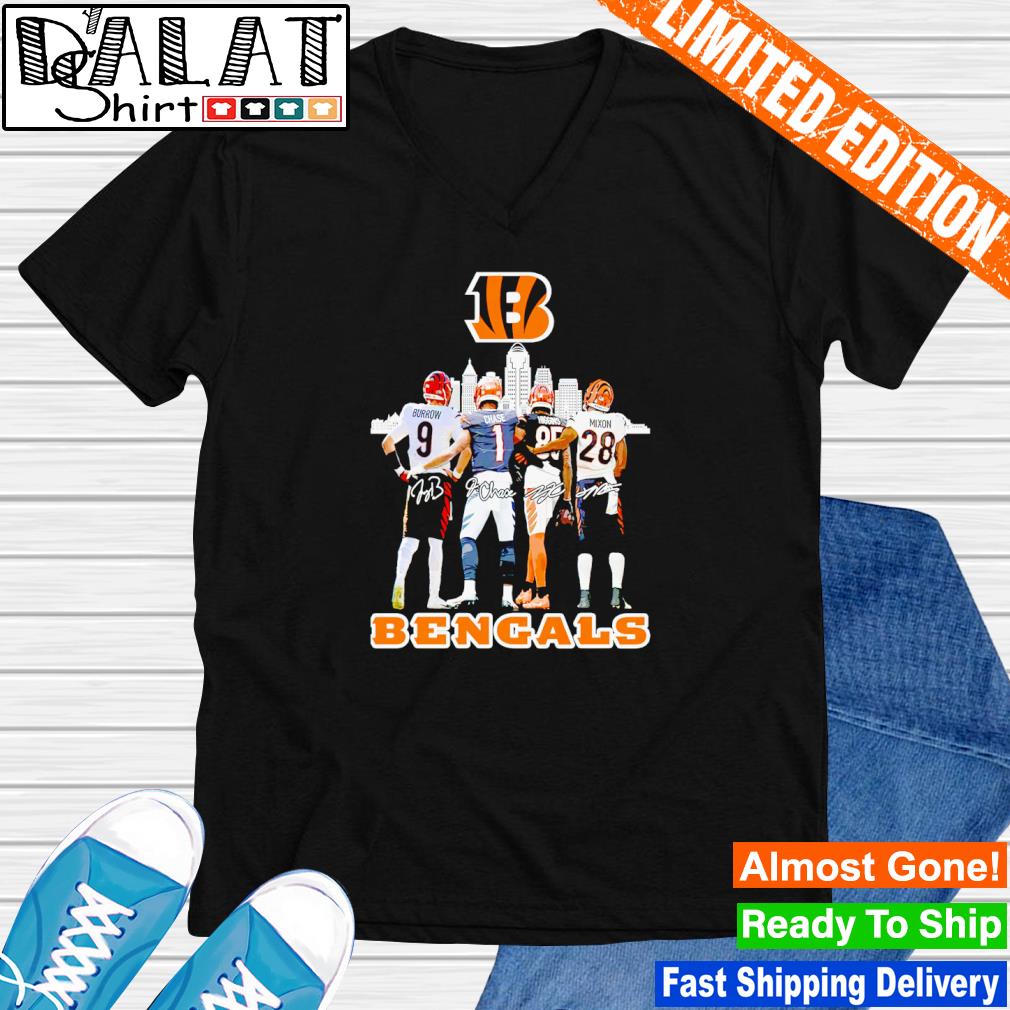 Joe Burrow Joe Mixon Ja'Marr Chase Who Dey Cincinnati Bengals T