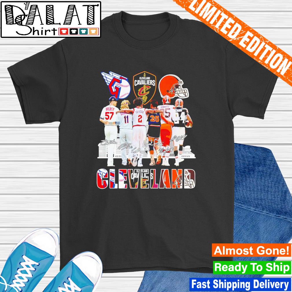 Cleveland Shane Bieber José Ramírez Myles Garrett Nick Chubb signatures  shirt, hoodie, longsleeve tee, sweater