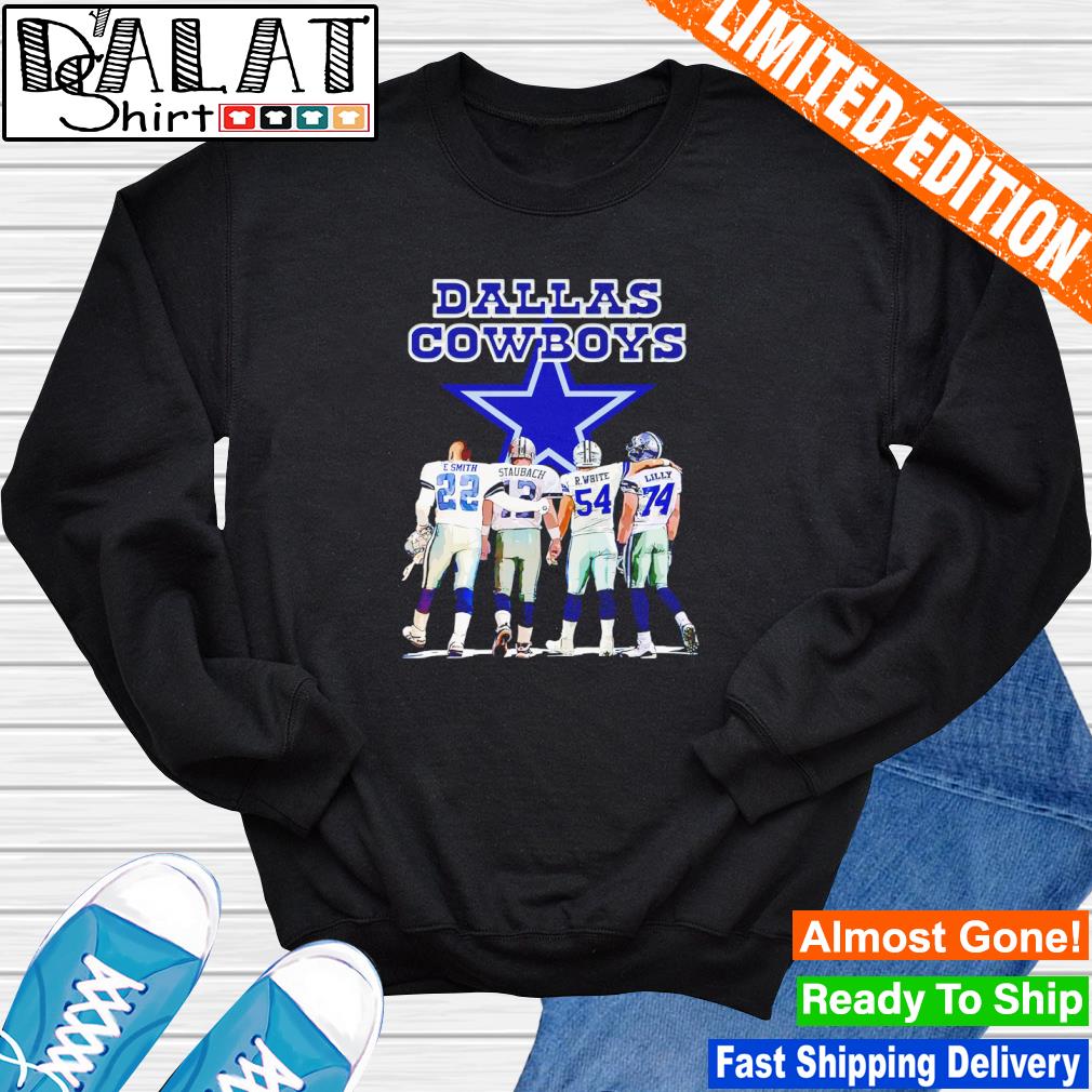 Official Dallas Cowboys E.Smith Staubach White and Lilly shirt, hoodie,  sweater, long sleeve and tank top