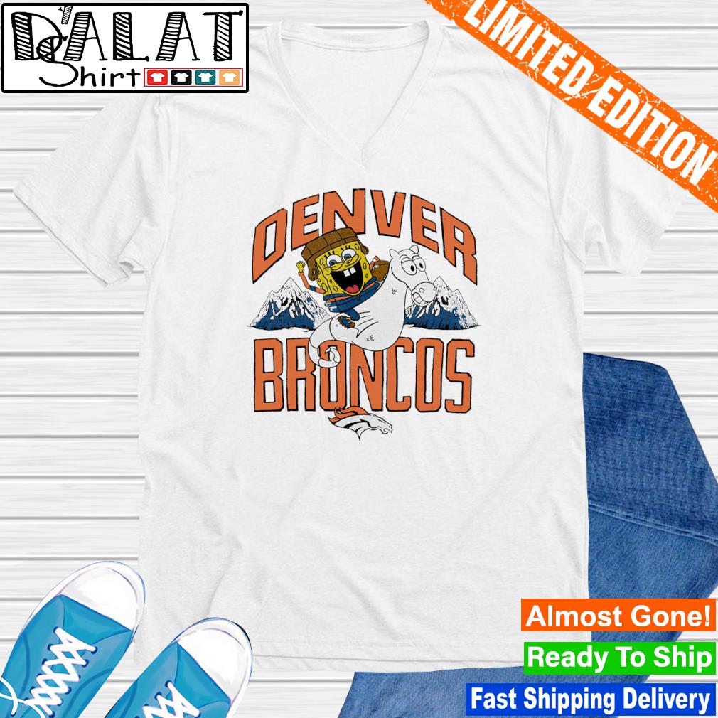 denver broncos spongebob shirt