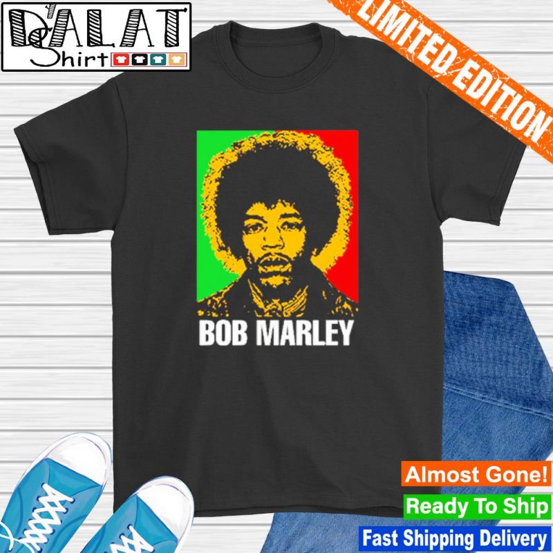 Bob marley sale jimi hendrix shirt