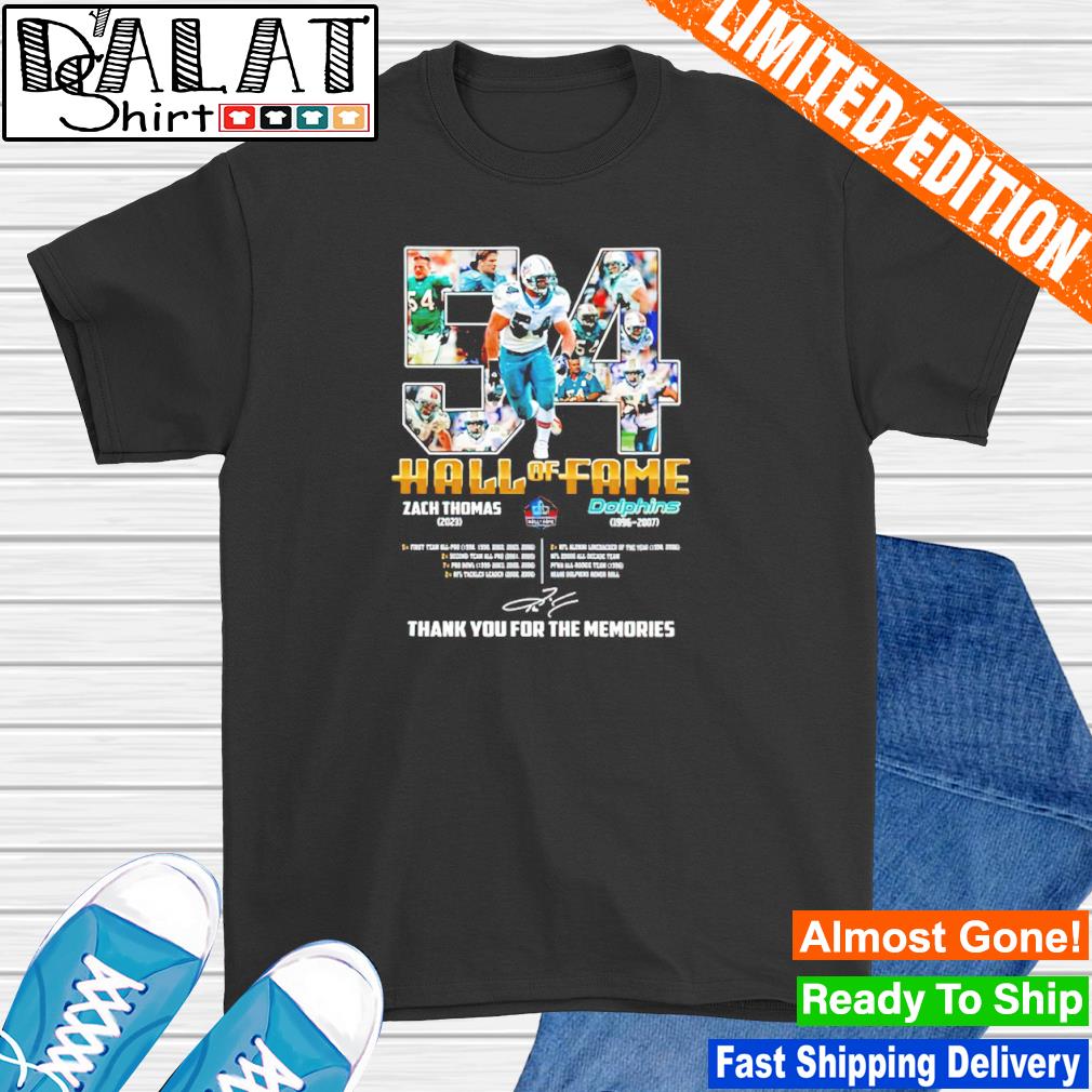 Zach Thomas #54 Miami Dolphins class of 2023 shirt, hoodie