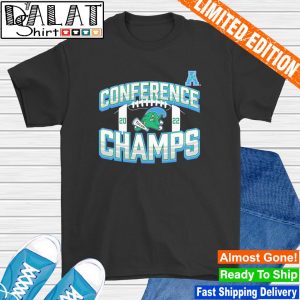 Tulane Green Wave 2022 AAC Football Conference Champions Icon Bold shirt
