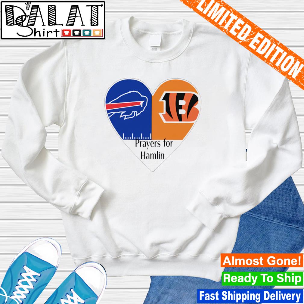 Prayers for hamlin Buffalo Bills vs Cincinnati Bengals 2023 t-shirt,  hoodie, sweater, long sleeve and tank top