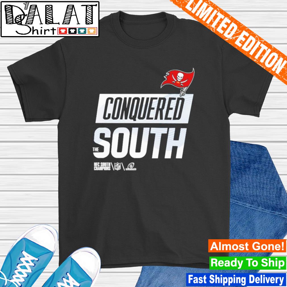 Conquered the south nfc south champions tampa bay buccaneers shirt