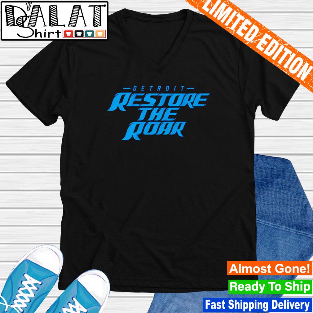 Detroit Grit Shirt, Restore The Roar, Detroit Lions Shirt, Sizes S to 3XL