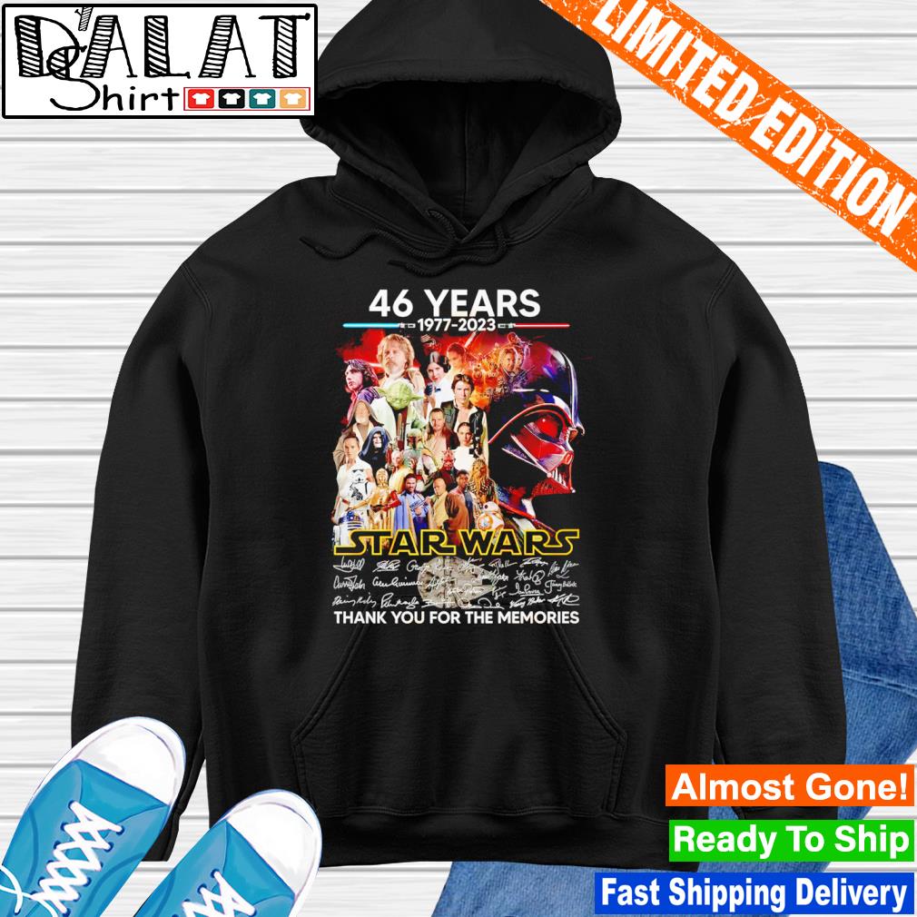 46 Years Star Wars Thank You For The Memories Shirt, hoodie